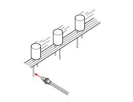 Detection of capacitor leg pins