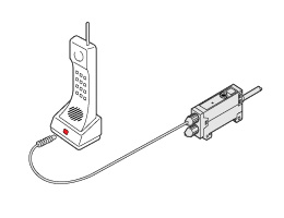 Checking of LED light of cordless telephone