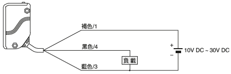 PNP輸出型 EQ-34-PN 連接圖