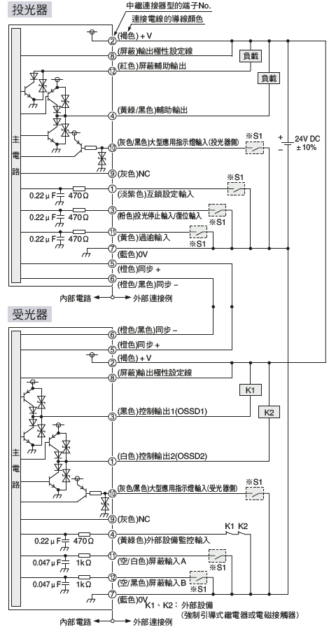 以NPN輸出使用時