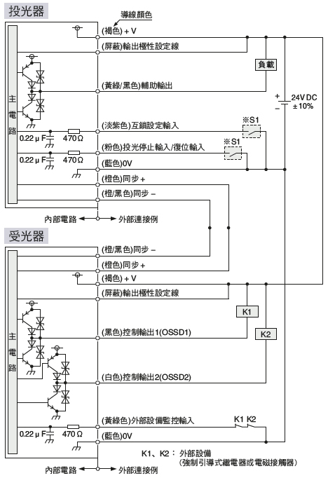 以NPN輸出使用時