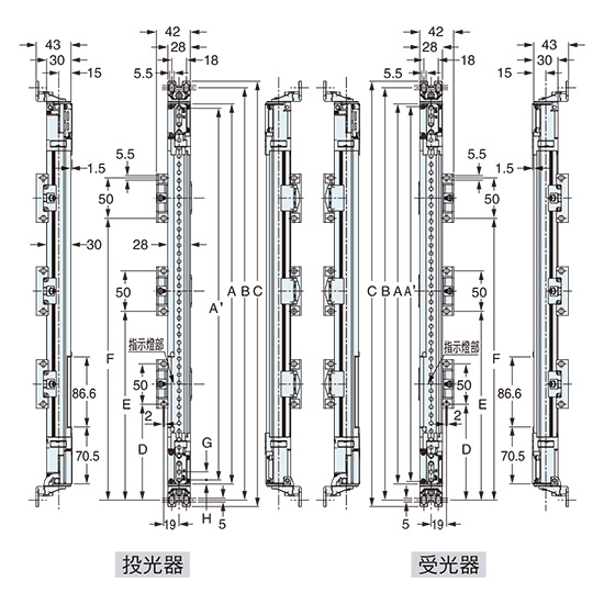 SF4B-□<V2> 背面安裝