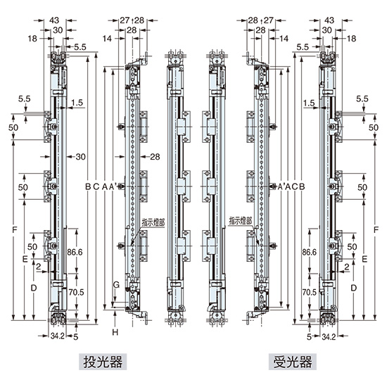 SF4B-□<V2> 側面安裝