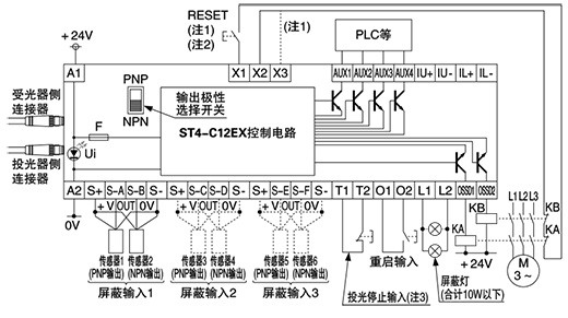 NPN輸出使用時