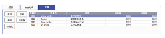 變量列表顯示